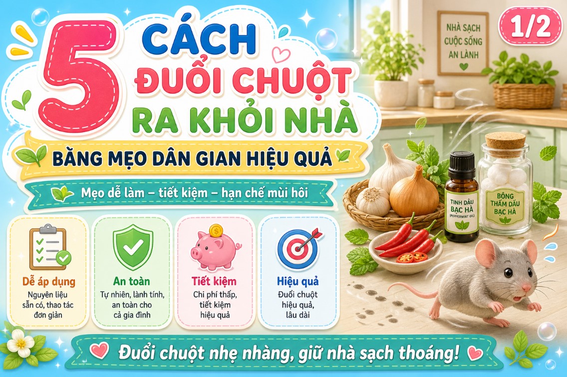 Cách đuổi chuột bằng bột xà phòng